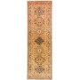 Tappeto Kazak Fine Pakistan Geometrico Ocra Blu 79x252 Cm