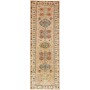 Tappeto Kazak Fine Pakistan Astratto Beige Blu 82x244 Cm