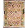 Tappeto Kilim Afghanistan Geometrico Pastello Beige 155x200 Cm