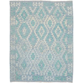 Tappeto Kilim Afghanistan 153x195 Blu Cielo Azz