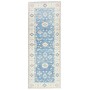 Tappeto Kazak Afghanistan 65x171 Blu Avio Crema