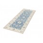 Tappeto Kazak Afghanistan 65x171 Blu Avio Crema