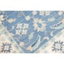 Tappeto Kazak Afghanistan 65x171 Blu Avio Crema