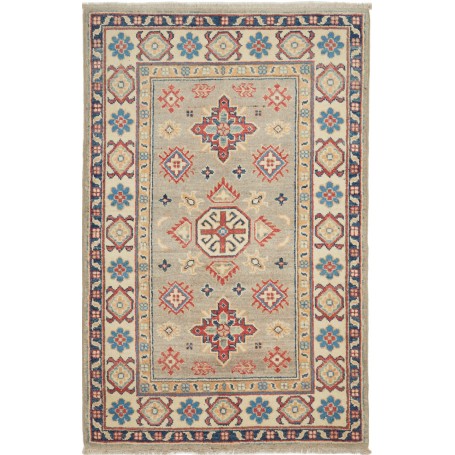 Kazak Afghanistan Astratto Beige Rosso 83x125 Cm