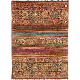 Rubin Pakistan Astratto Rosso Beige 170x230 Cm