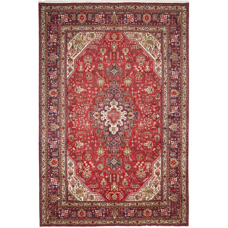 Tabriz 204x304 Cm Tabriz Persia Lana Cardata A Mano Cotone