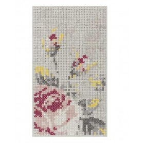 tappeto moderno GAN rug Canevas Flowers Mini Natural