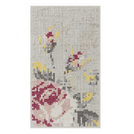 tappeto moderno GAN rug Canevas Flowers Mini Natural