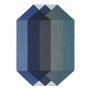 tappeto moderno GAN rug Diamond Kilim Blue-Green
