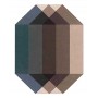 tappeto moderno GAN rug Diamond Blue-Brown