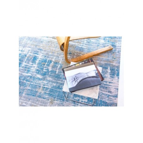 tappeto moderno Louis De Poortere Atlantic Streaks Long Island Blue 8718
