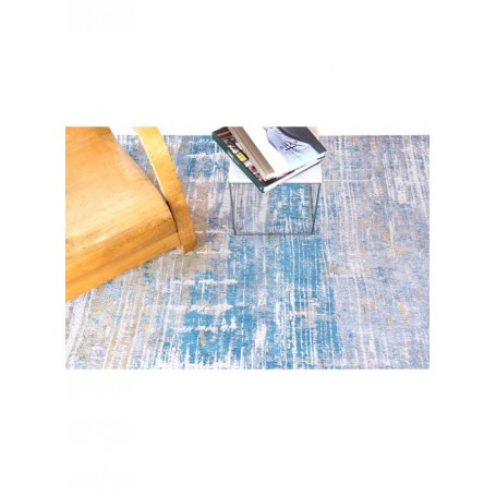 tappeto moderno Louis De Poortere Atlantic Streaks Long Island Blue 8718