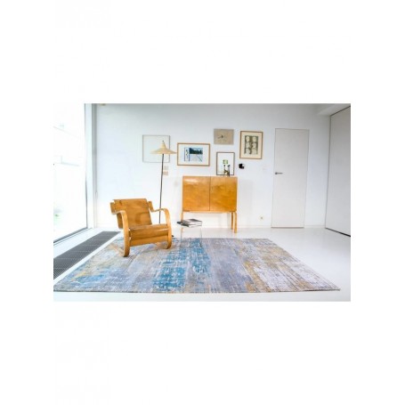 tappeto moderno Louis De Poortere Atlantic Streaks Long Island Blue 8718