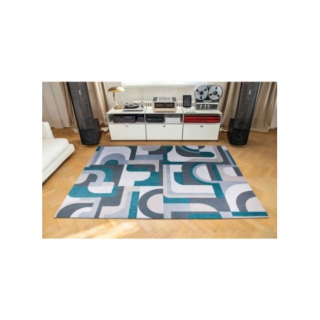 tappeto moderno Louis De Poortere Module Morris Green 9208